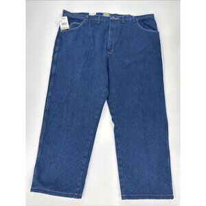 Cabela's Jeans Mens 44x30 Roughneck Dark Denim Flannel Lined Relaxed Fit NEW